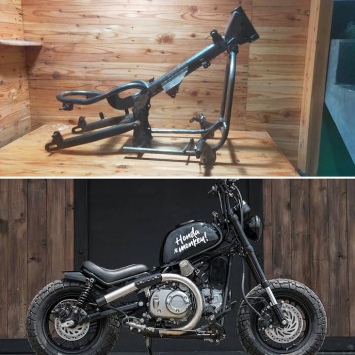 PREMIUM frame honda monkey 125 bobber , rangka monkey bobber, rangka bobber