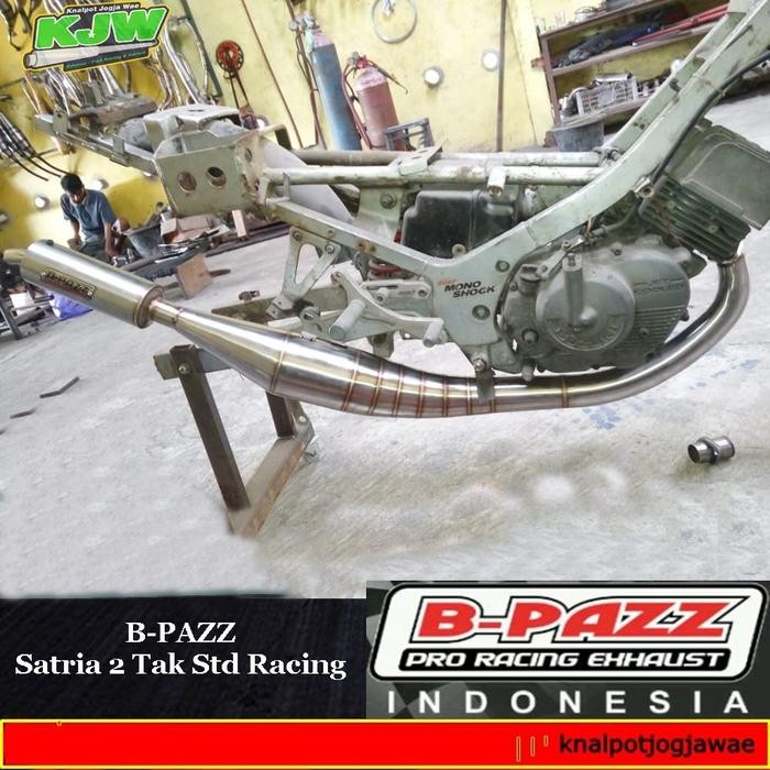 PREMIUM Knalpot Bpazz Satria 2 Tak Hiu Lumba Standar Racing Stainless