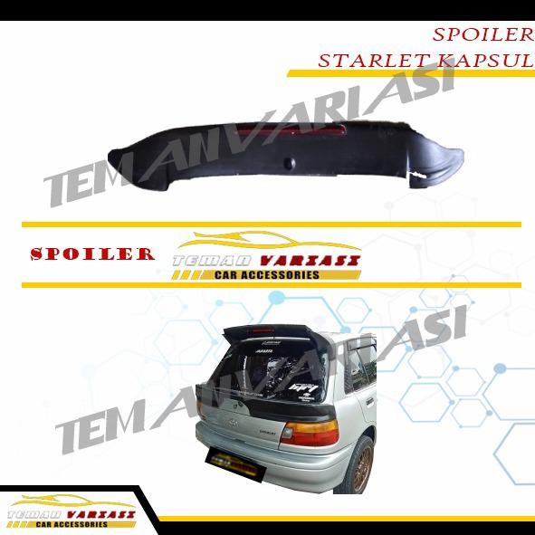 PREMIUM Spoiler mobil starlet kapsul/ topi belakang starlet kapsul
