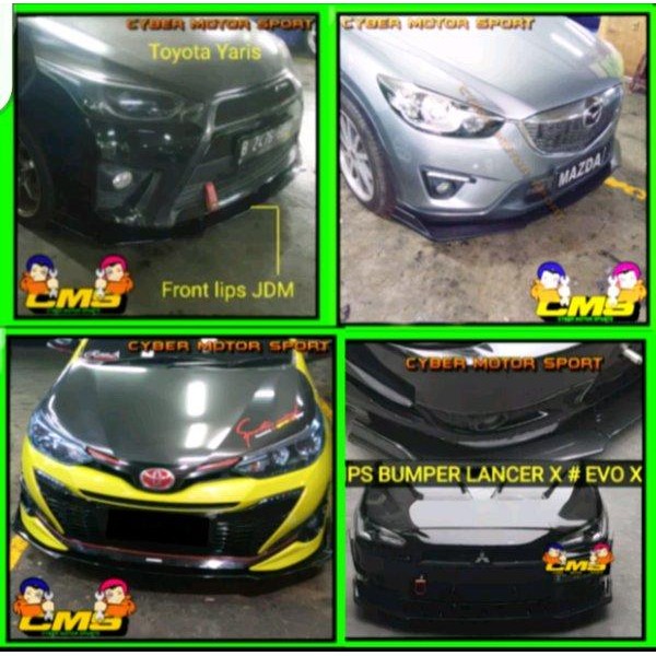 Lips Bumper Depan Honda City. Lips Bumper Universal. Front Lips