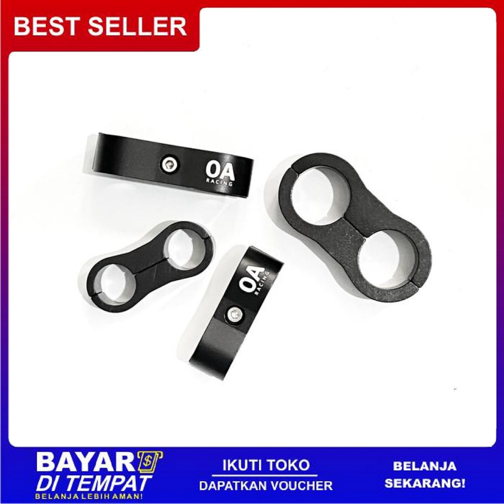 FREE ONGKIR OA RACING BILLET LINE SEPARATOR ALUMUMIUM ( PARTISI SELANG/KABEL DLL) BISA COD