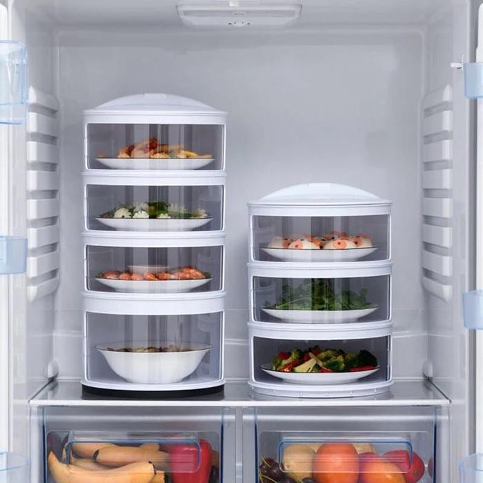 PREMIUM TUDUNG SAJI 4 SUSUN PUTIH - GROSIR UNITED