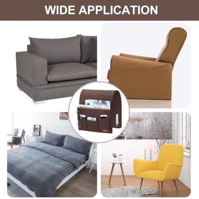 PREMIUM Kantong Remot Tas Gantung Remote Control Sofa Wadah Remot Tempat Penyimpanan Tv Ac Merasa