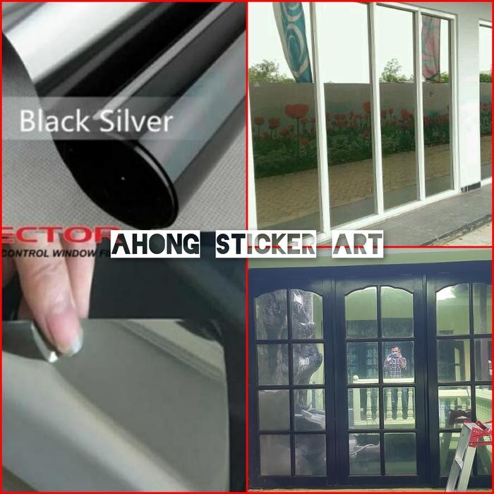 BEST SELLER kaca film silver black/kaca film sparta/kaca film cermin/kaca film