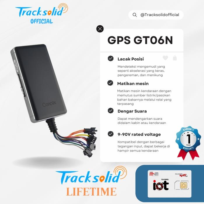 Gps Gt06n Concox + Simcard + Tracksolid