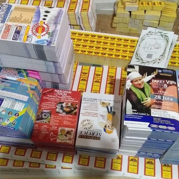 

Cetak Brosur A5 Full Color /1 sisi 1.000 Lbr (2 rim) Art paper