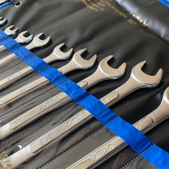 Banyak Dicari Kunci Ring Pas Inchi Set 11 Pcs Iwt (5/16"- 1") Chrome Vanadium Japan