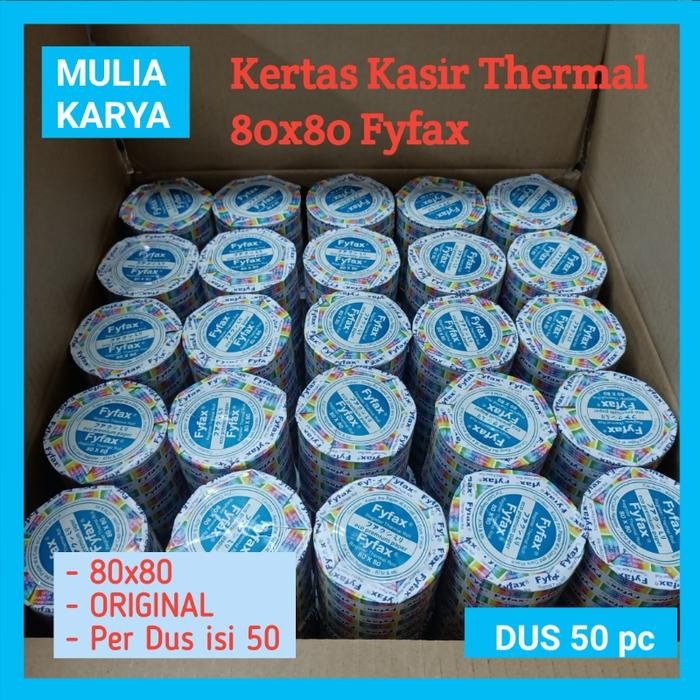 

Kertas THERMAL Fyfax 80x80 per Dus / Karton