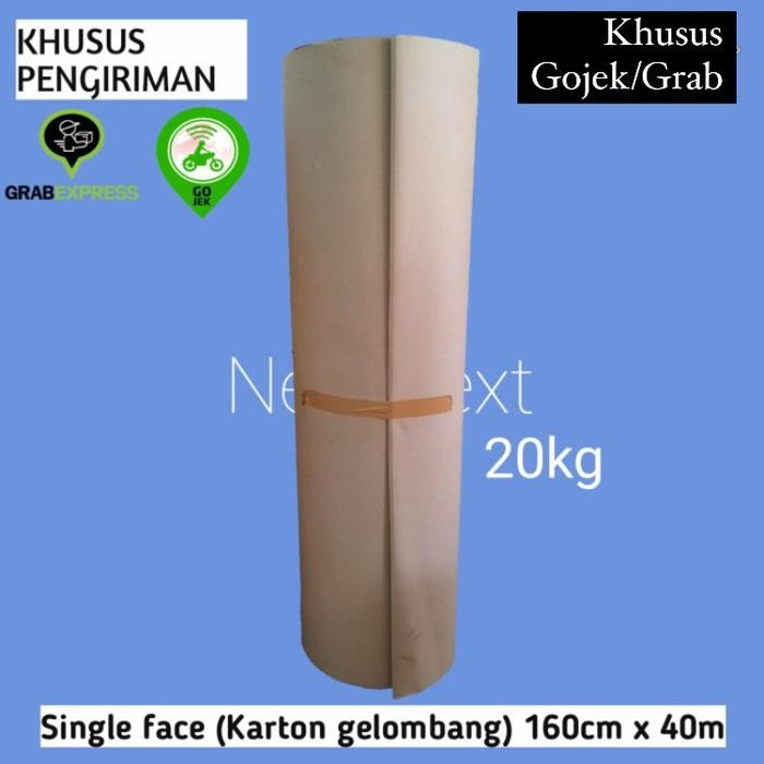 

Single Face / Karton Rollan ukuran 160 CM x 37 MTR (20KG)