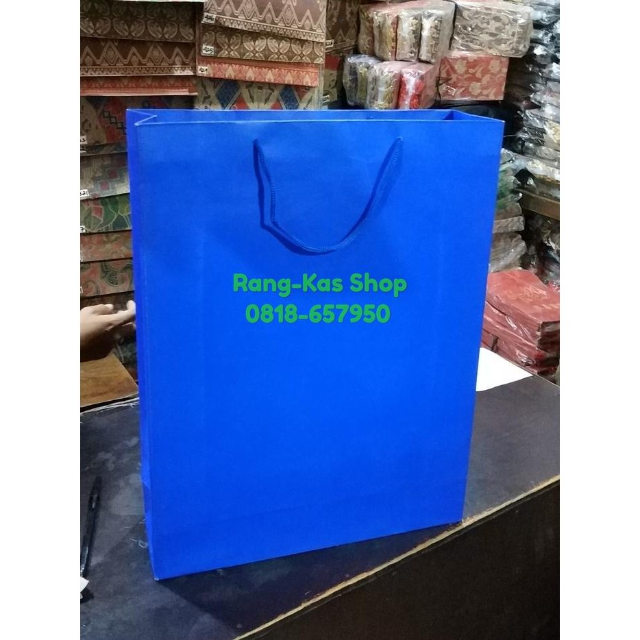

Paperbag BIRU Buku karton Duplex Tebal