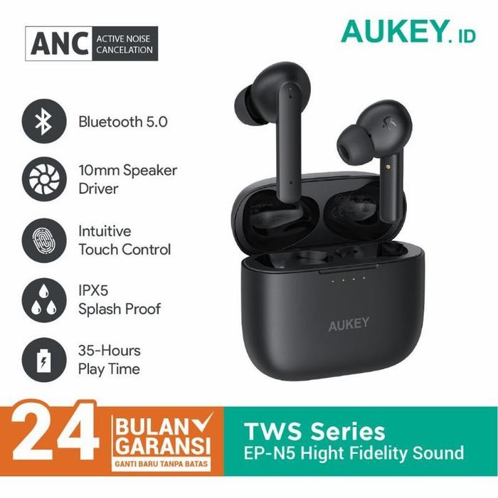 TERBARU TWS Aukey EP N5 Original Earphone Bluetooth ANC