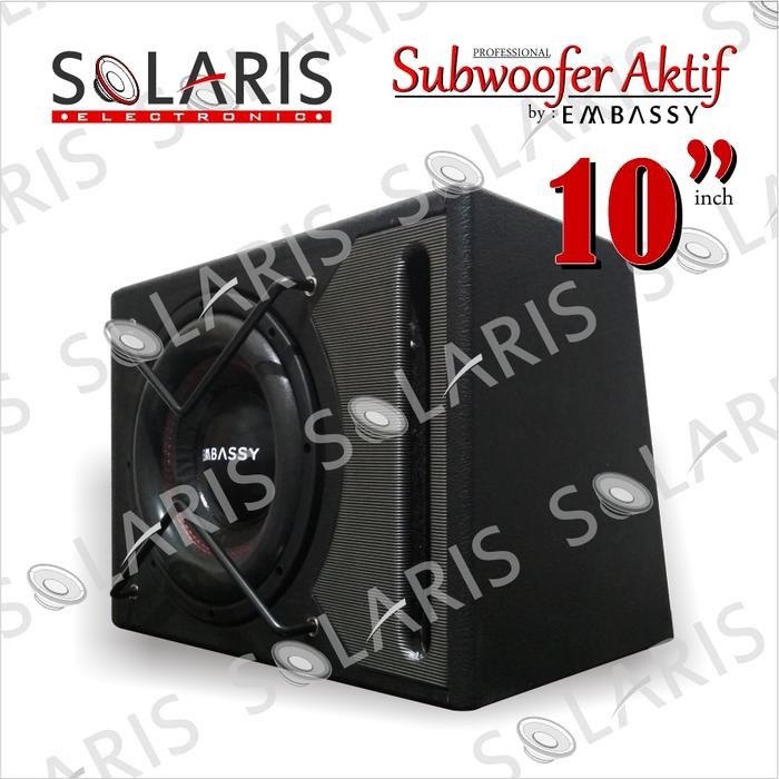 SUBWOOFER AKTIF 10 inch BASSBOX Embassy EMS-10 PLATINUM