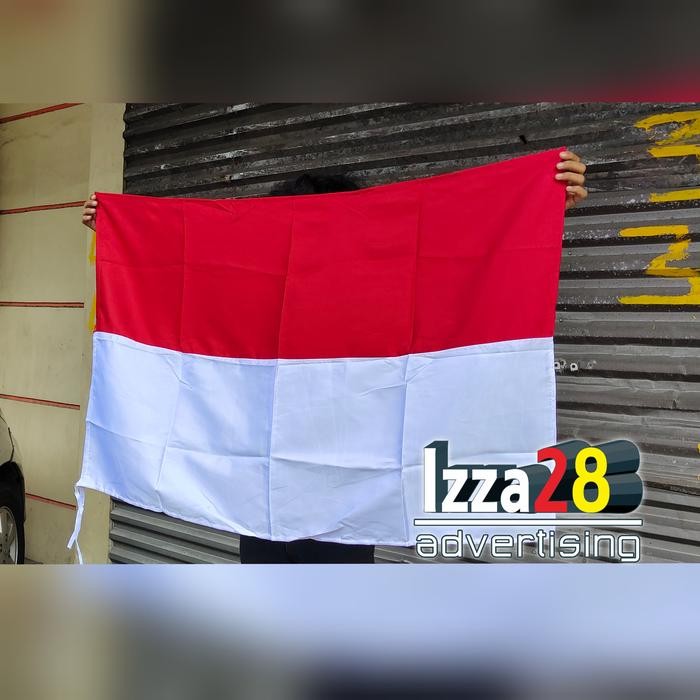 

Terlaris bendera merah putih ukuran 80 x 120 cm bahan satin SALE