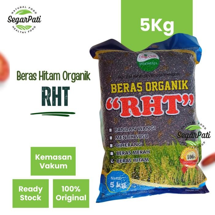 

5Kg Beras Hitam Organik Premium Rht Bersertifikat (Utk Diet, Diabet )