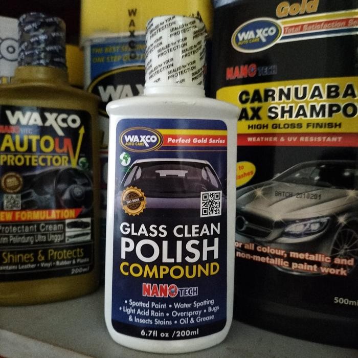 WAXCO PGS GLASS CLEAN POLISH COMPOUND 200ML