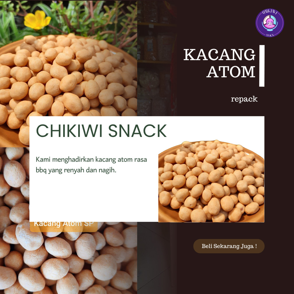 

KACANG ATOM LARIS ENAK EMPUK MURAH HANYA 99 RUPIAH