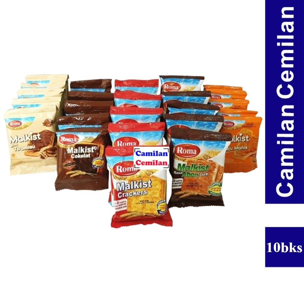 

ROMA CRACKERS MALKIST PCK ISI 10 21/18GR