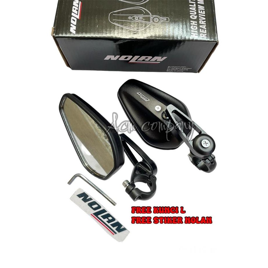 Spion Jepit Stang Nolan Model Oval New Universal Cnc Untuk Motor Cross Trail Supermoto Wr Crf Klx Dt