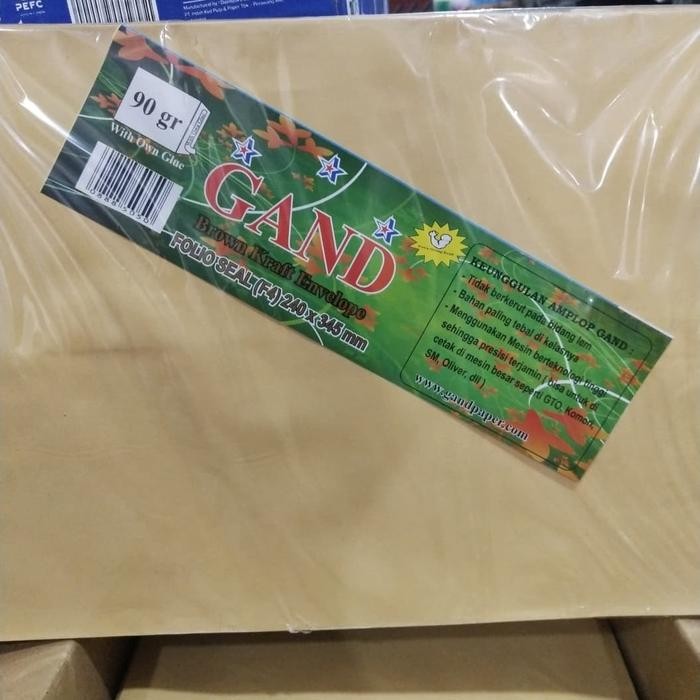 

AMPLOP COKLAT FOLIO SEAL 90GSM - GAND KODE 698