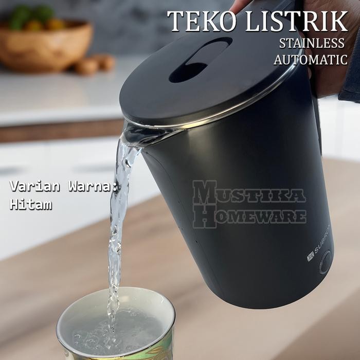 [Mustika] Teko 450 Watt - Teko Listrik 2300 Ml - Teko Listrik Kaca 2000 Ml - Termos Pemanas Air