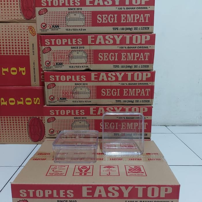 Penawaran Spesial Toples Dessert Box Easytop 123 / Kotak - 200 Gr Sxk33