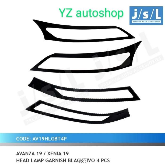 Cover/Garnish Lampu Depan Avanza/Xenia 2019 Blacktivo JSL