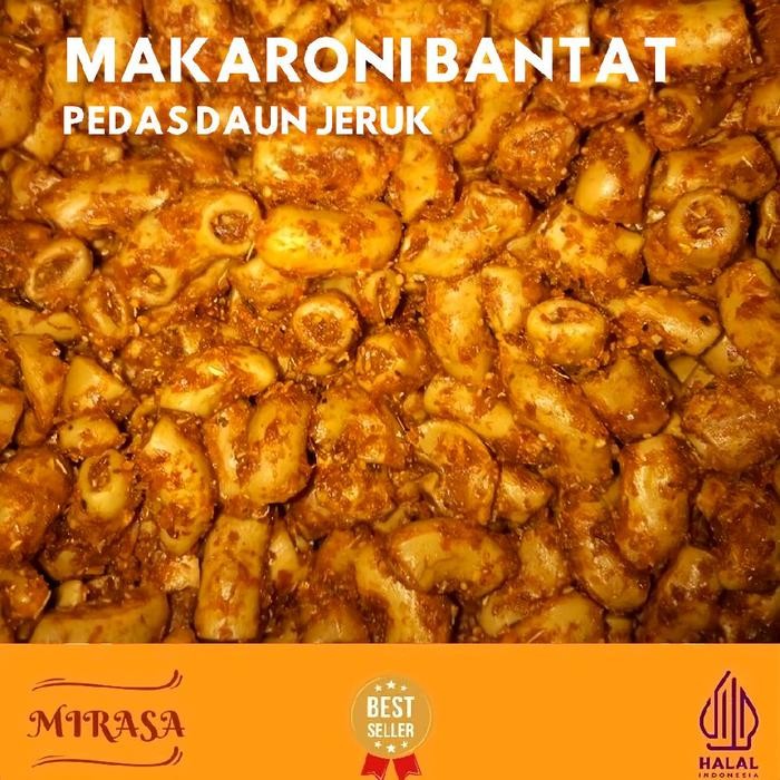 

ASLI Makaroni Bantat Pedas Daun Jeruk 1 Kg Cemilan Asin Pedas Makanan Cemilan Khas Mirasa Snack &