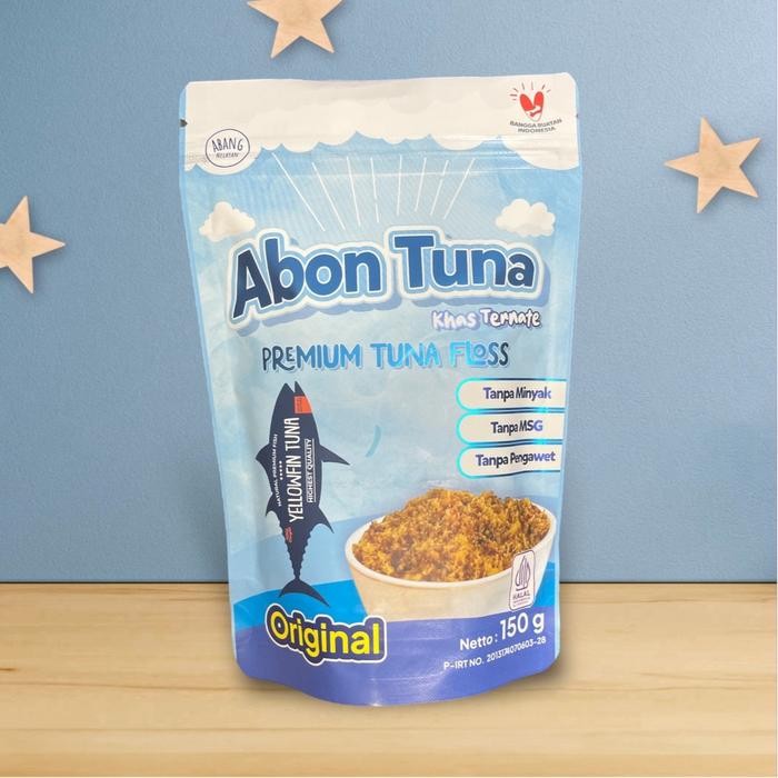

ASLI Abon Tuna Premium khas Ternate Abang Nelayan Makanan Instan Laut Food halal SPP-IRT Jarred &