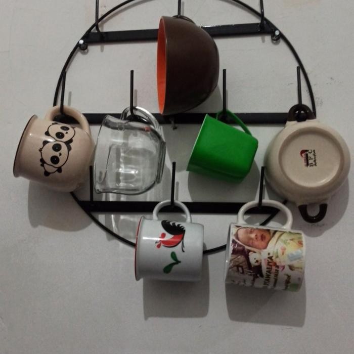 Rak Gelas / Rak Gelas Gantung / Rak Gelas Dinding / Rak Gelas Susun Gratisongkir