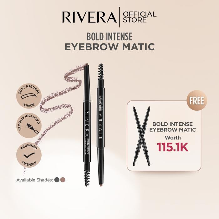 

[Buy1 Get1] Rivera Bold Intense Eyebrow Matic - Pensil Alis - Natural Finish