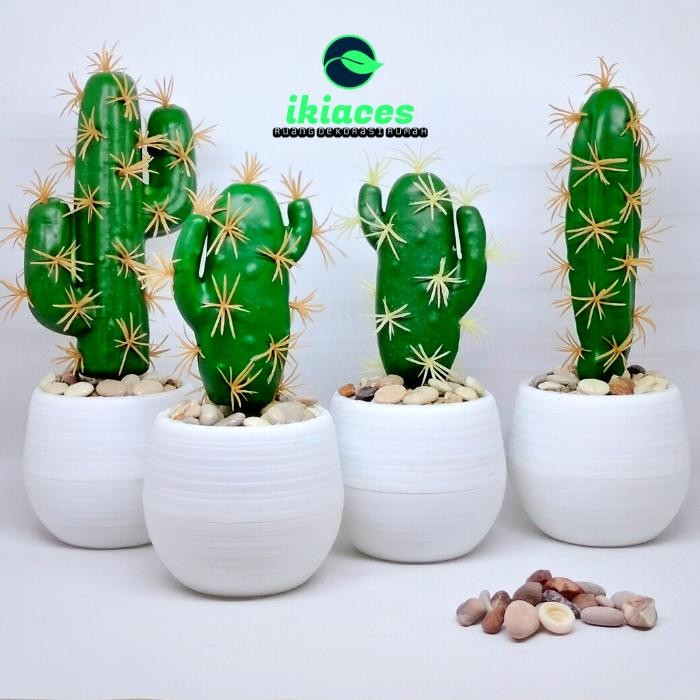 KAKTUS SUKULEN MINI KAKTUS PLASTIK KAKTUS POT ARTIFICIAL BUNGA PLASTIK
