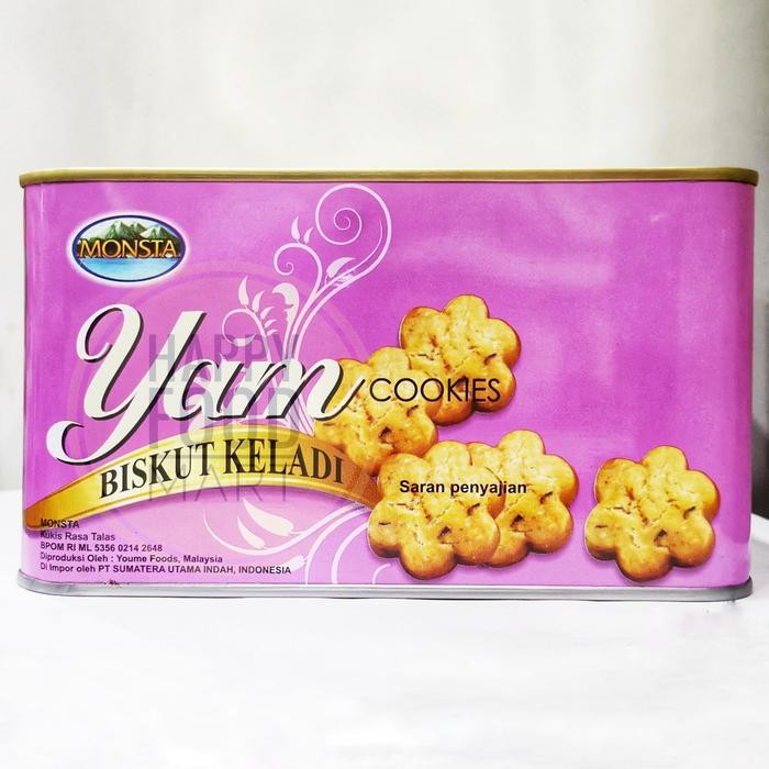 

MONSTA YAM COOKIES 700G/ TARO BISCUIT/ BISKUIT UBI KELADI/ KUKIS TALAS