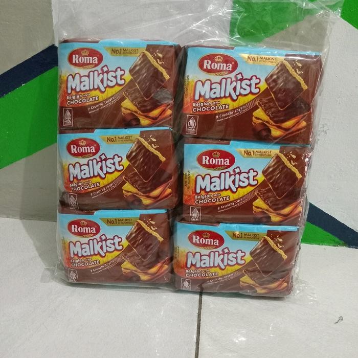 

Roma malkist Coklat paket 6pcs netto @ 105g biskuit cemilan Food Snack