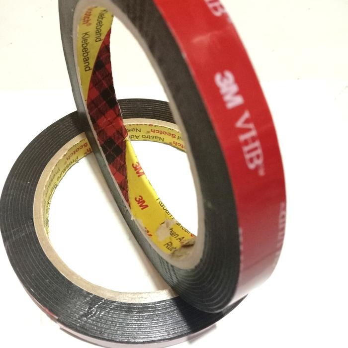 

Double Tape Black VHB 3M Original Super Kuat Super Lengket 12mm