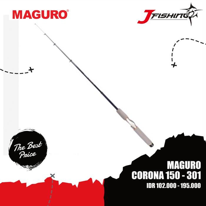 Joran MAGURO CORONA 150 s/d 300 Carbon Udang Teleskopik