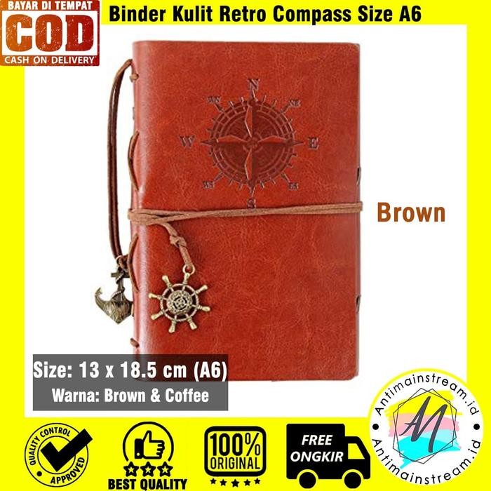 

BEST SELLER Buku Binder Kulit Pirate Compass Warna Brown dan Coffee