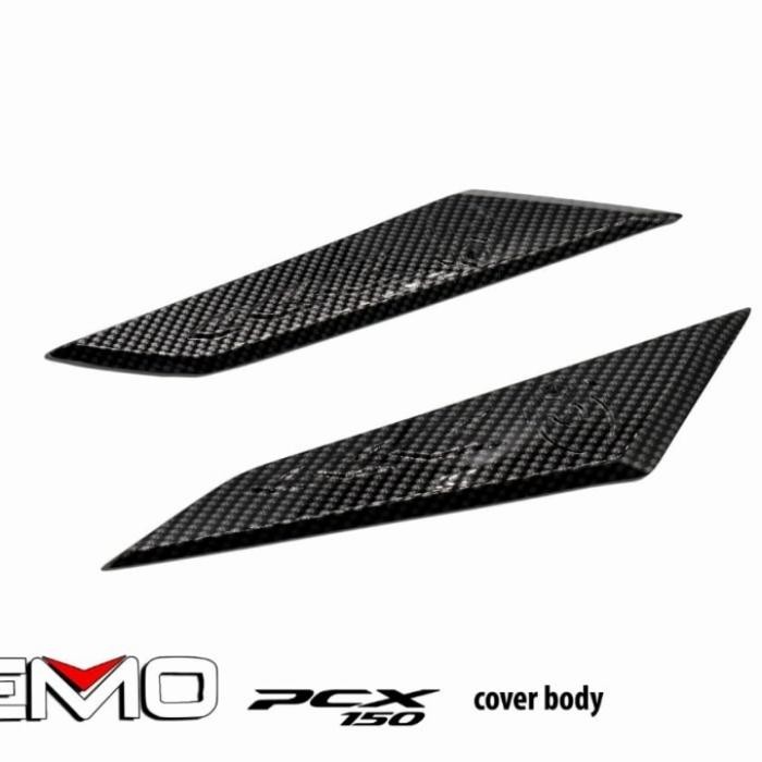 Cover Tutup Body Samping Pijakan Kaki Pcx 150 Carbon Nemo