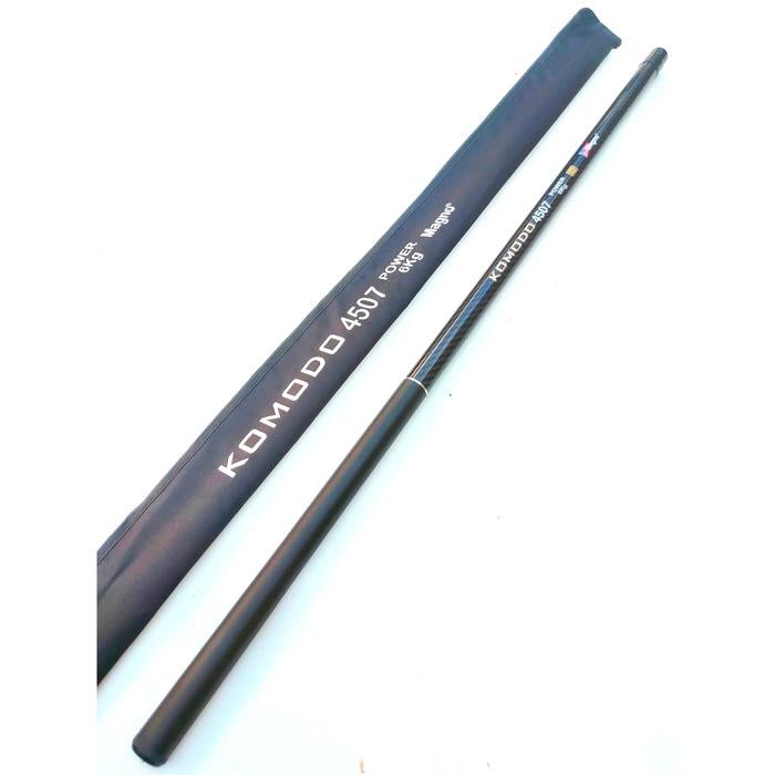 Joran Tegek Magno Komodo 450 360 carbon Action Kaku Drag 6kg kuat buat mancing ikan besar Pancing