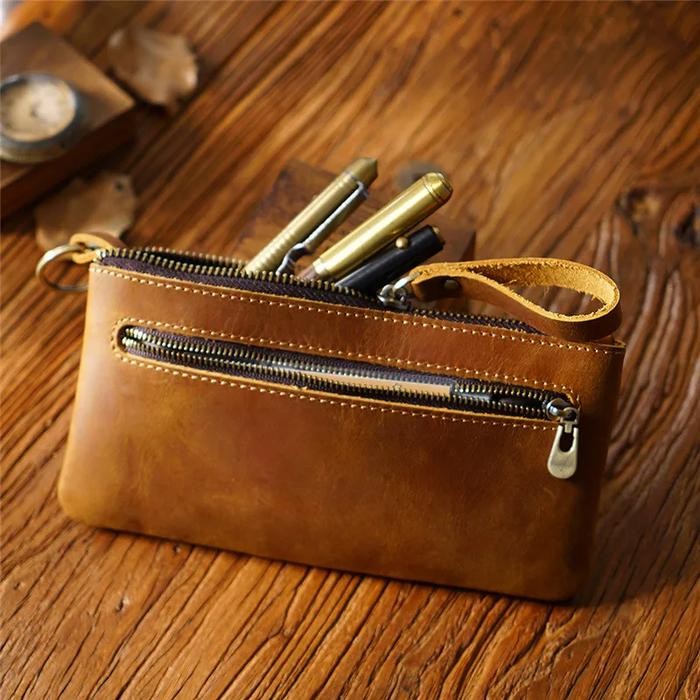 

Pouch Pensil Kulit Asli -Tempat Pensil Kulit Premium - Pouch Kulit Minimalis - Dompet Pensil best