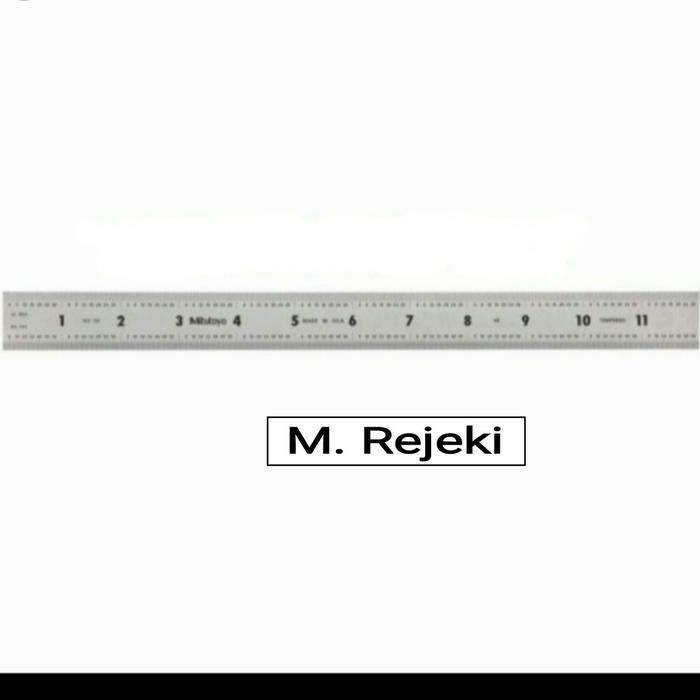 

Penggaris Mitutoyo 60 cm 182-165 Stainless Steel Ruler Rulers 24 in best seller