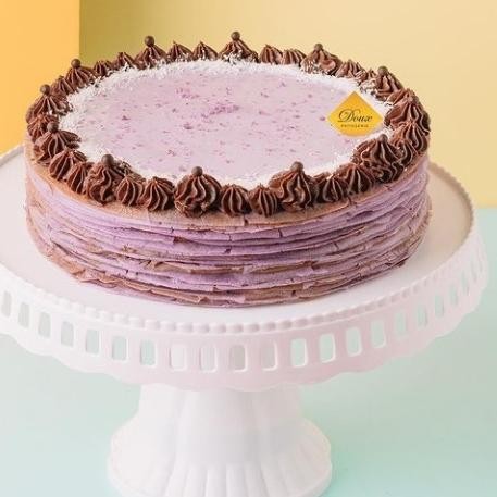 

Taro Nutella Mille Crepes Birthday Cake / Kue Graduation / Anniversary