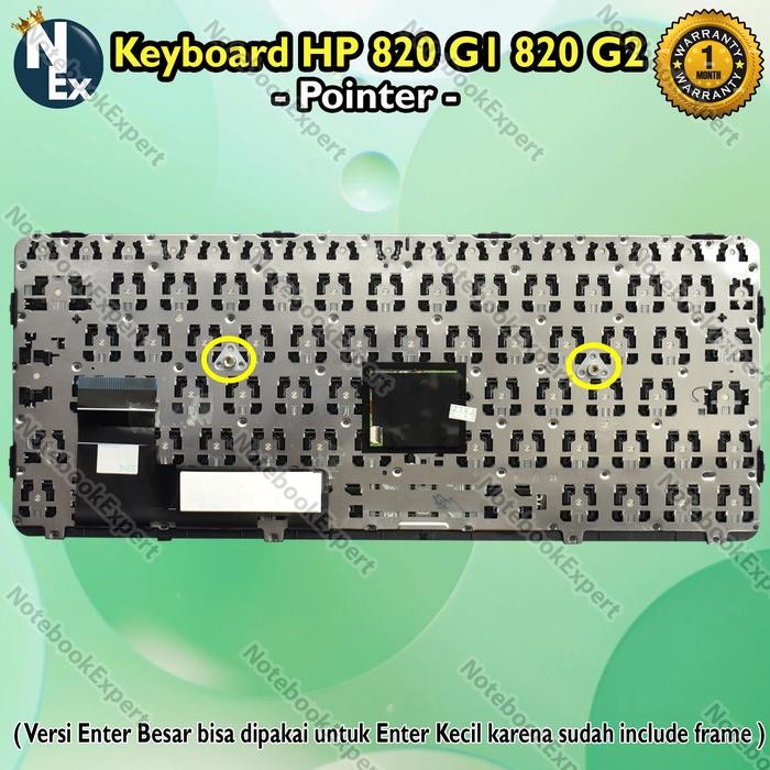 KEYBOARD HP ELITEBOOK 820 G1 820 G2 POINTER