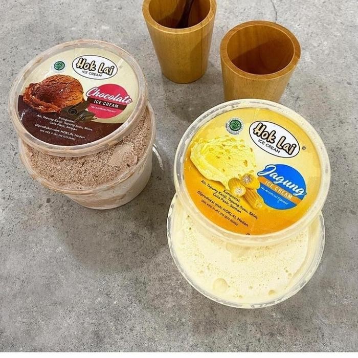 

Ice Cream Kotak Bulat HOK LAI - Es Krim Jadul ( Isi 550 Ml )