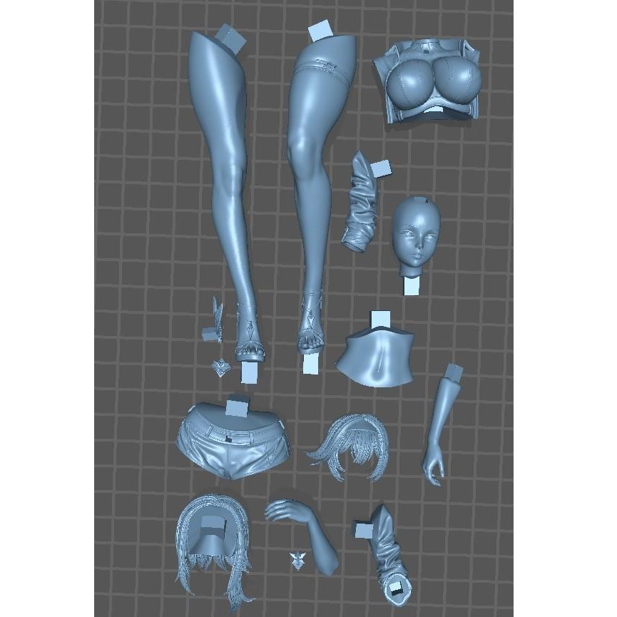 Eula genshin impact summer ver resin kit figure