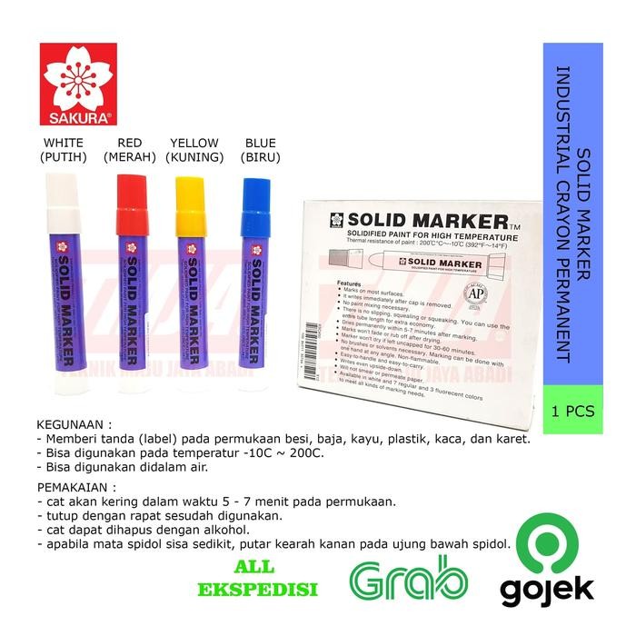 

SAKURA Solid Marker Spidol Permanent Penanda Besi
