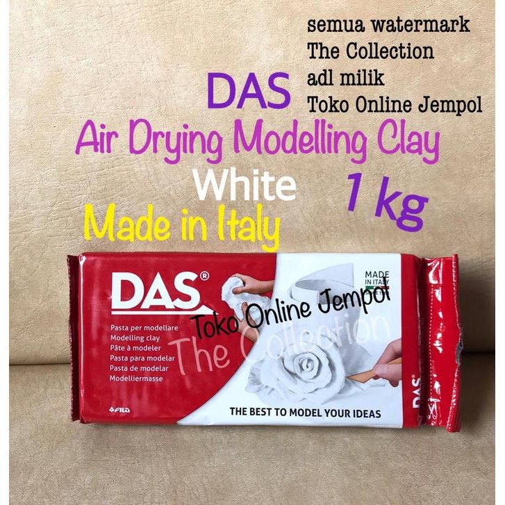 

1kg Putih DAS Modelling Air Drying Clay F387500 white 1000 g ATK0674DS