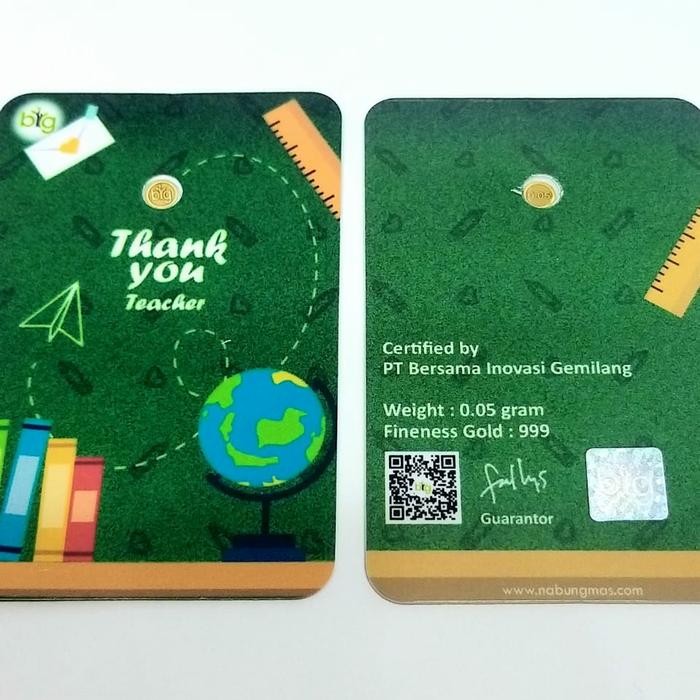 

GIFT SERIES BIG PVC EXECUTIVE THANKYOU TEACHER 0.05 GR / LM MINI