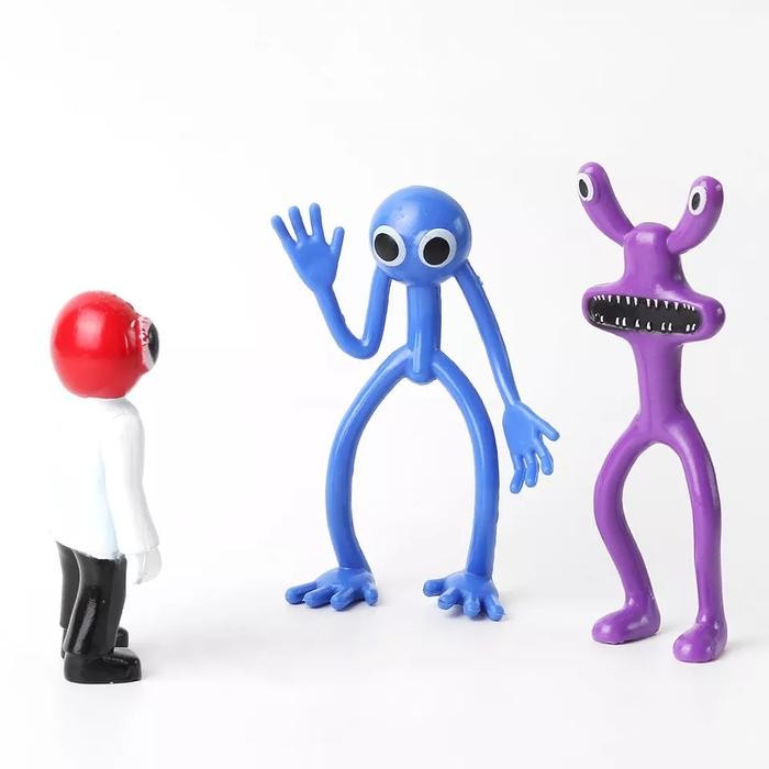 MAINAN RAINBOW FRIENDS SET 8 FIGURE MINIATUR TOPPER CAKE