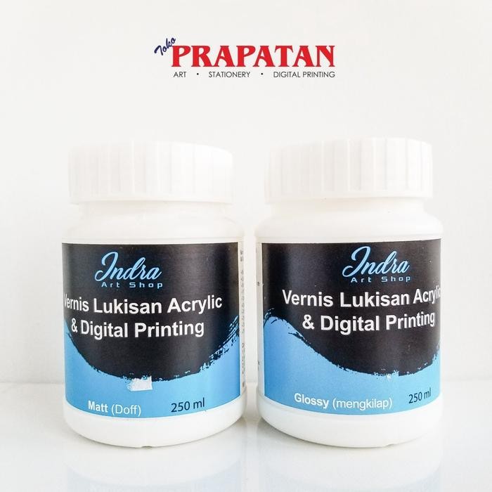

Indra Art Varnish for Acrylic Paint 250 ml / Vernis lukis