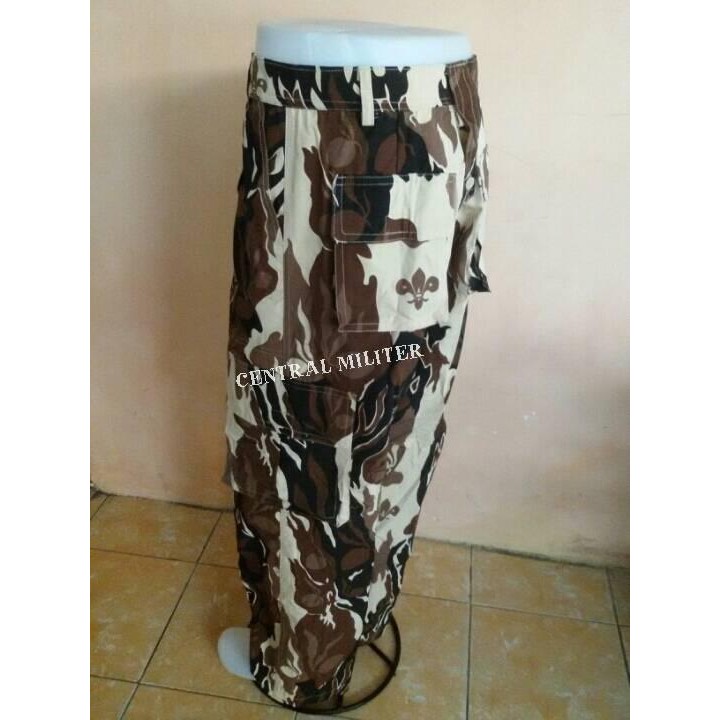 (Expert) celana loreng pramuka/celana doreng pramuka/celana lapang/celana cargo